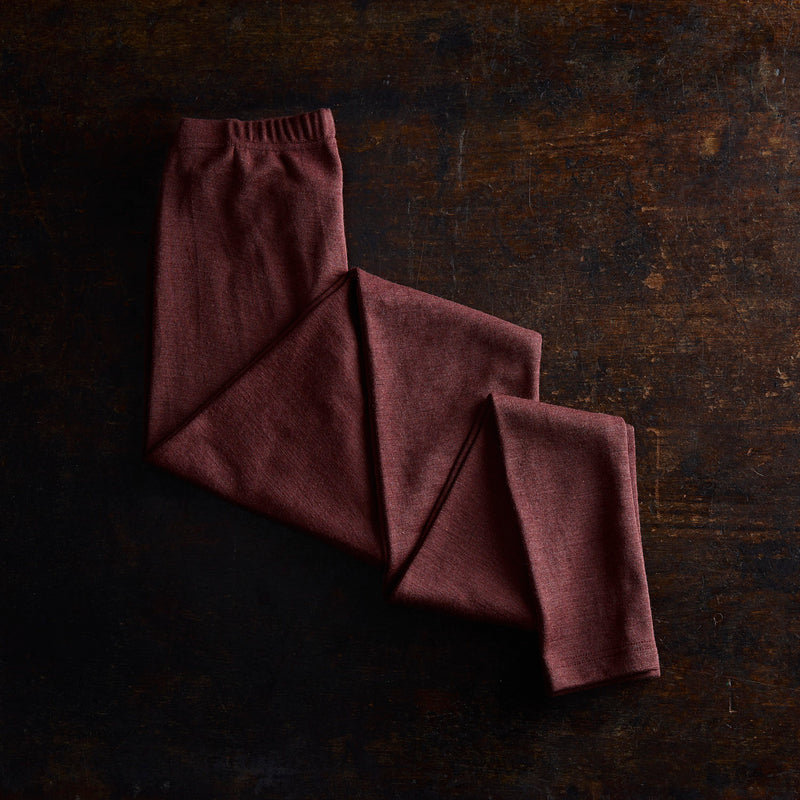 Finch Womens Leggings - Merino Wool & Silk - Fig