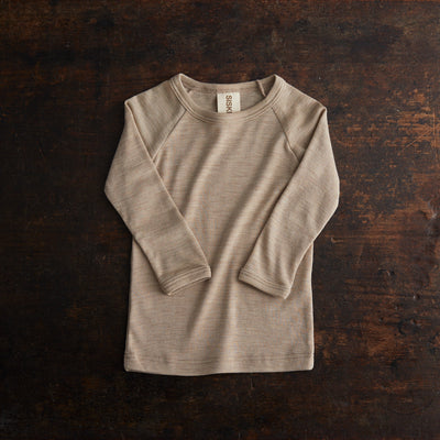 Grebe Top - Merino Wool & Silk - Sandstorm