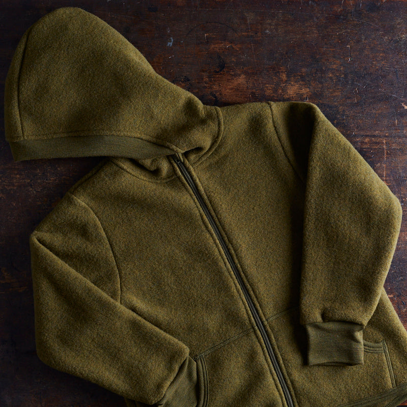 Hawk Jacket - Merino Wool Fleece - Seaweed