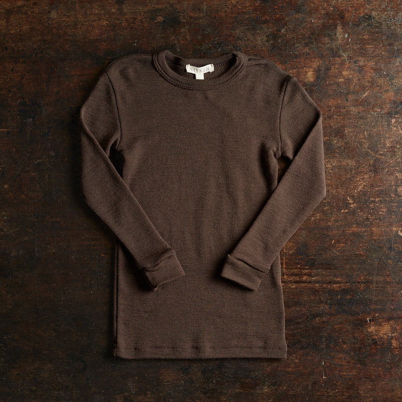 Heron Top - Merino Wool - Bark