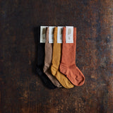 Baby & Kids Weaver Knee High Socks - Wool - Ochre