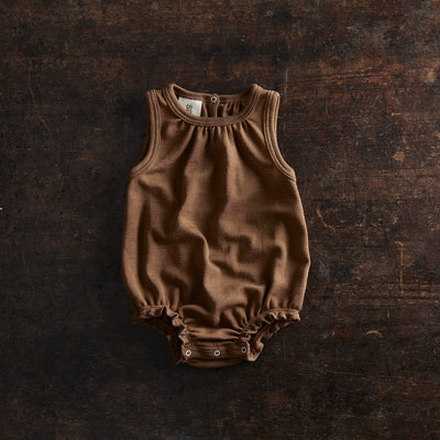 Keet Baby Romper - Merino Wool & Silk - Almond