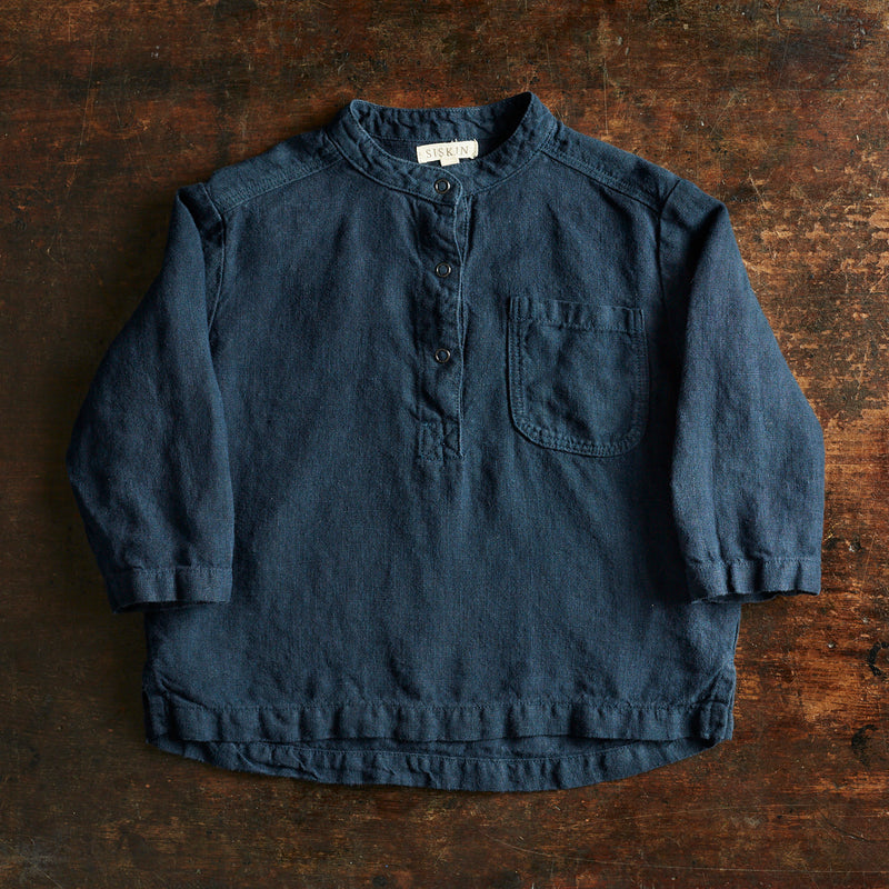 Larch Shirt - Linen - Midnight