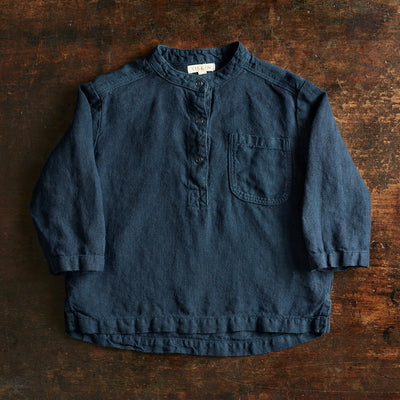 Larch Shirt - Linen - Midnight