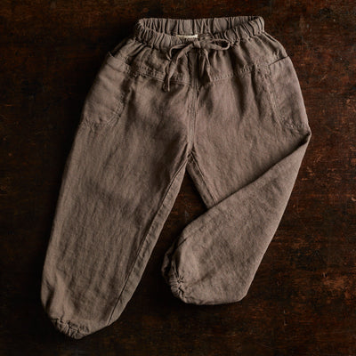 Linden Trousers - Linen - Timber