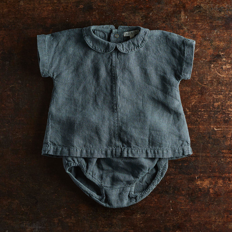 Hazel Baby Bloomers - Linen - Storm