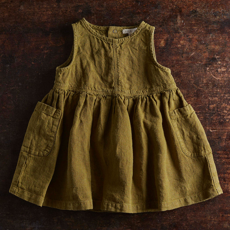 Aspen Dress - Linen - Olive