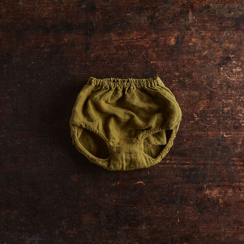 Hazel Baby Bloomers - Linen - Olive