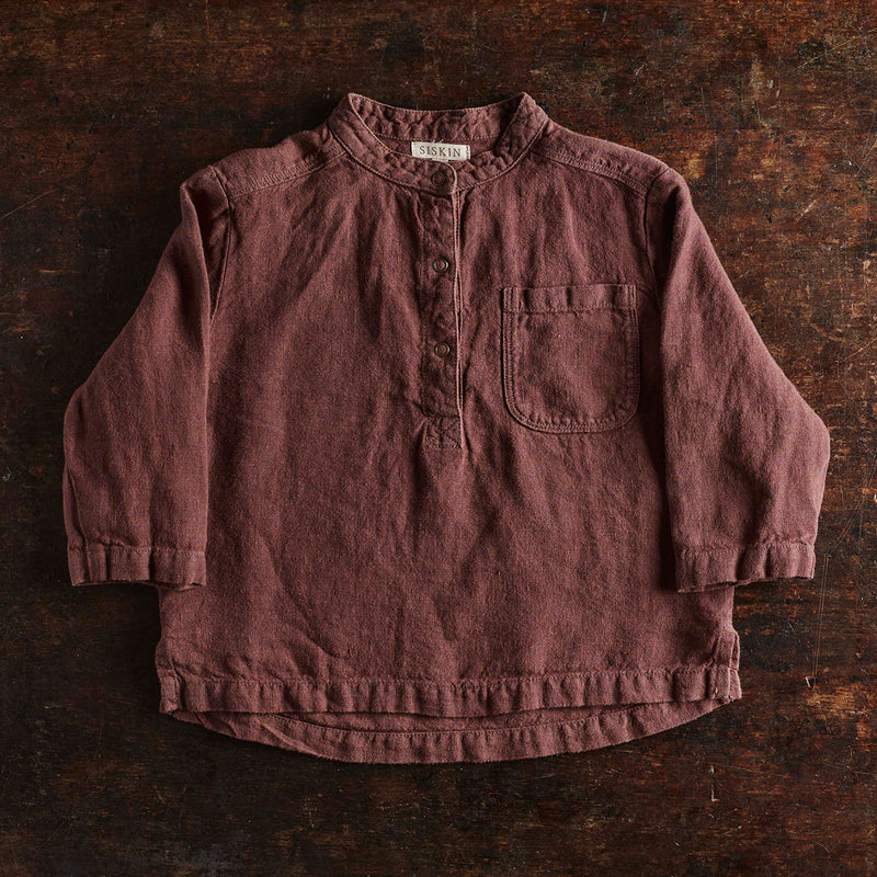 Larch shirt - Linen - Damson