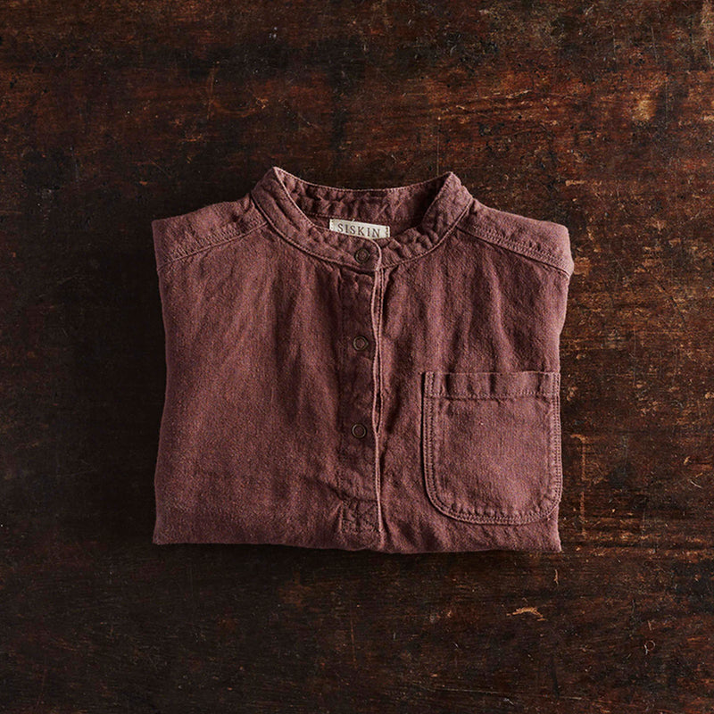 Larch shirt - Linen - Damson