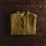 Larch shirt - Linen - Olive