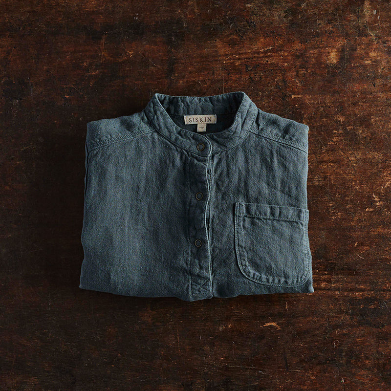 Larch shirt - Linen - Storm