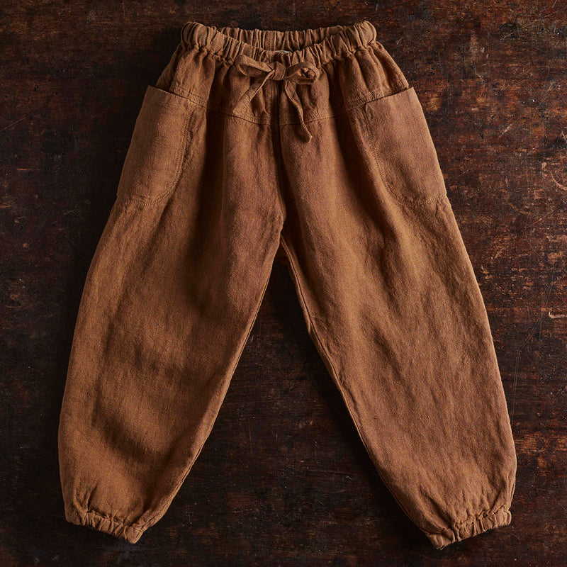 Linden Trousers - Linen - Hazelnut