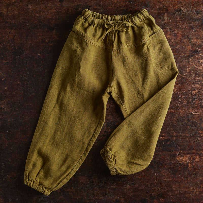 Linden Trousers - Linen - Olive