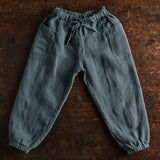 Linden Trousers - Linen - Storm