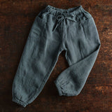 Linden Trousers - Linen - Storm