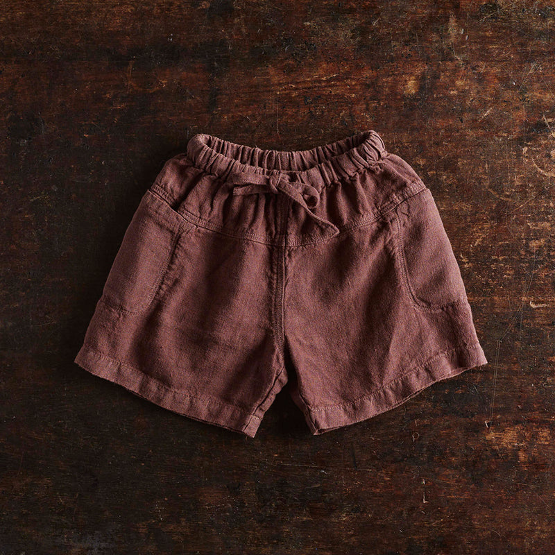 Rowan Shorts - Linen - Damson