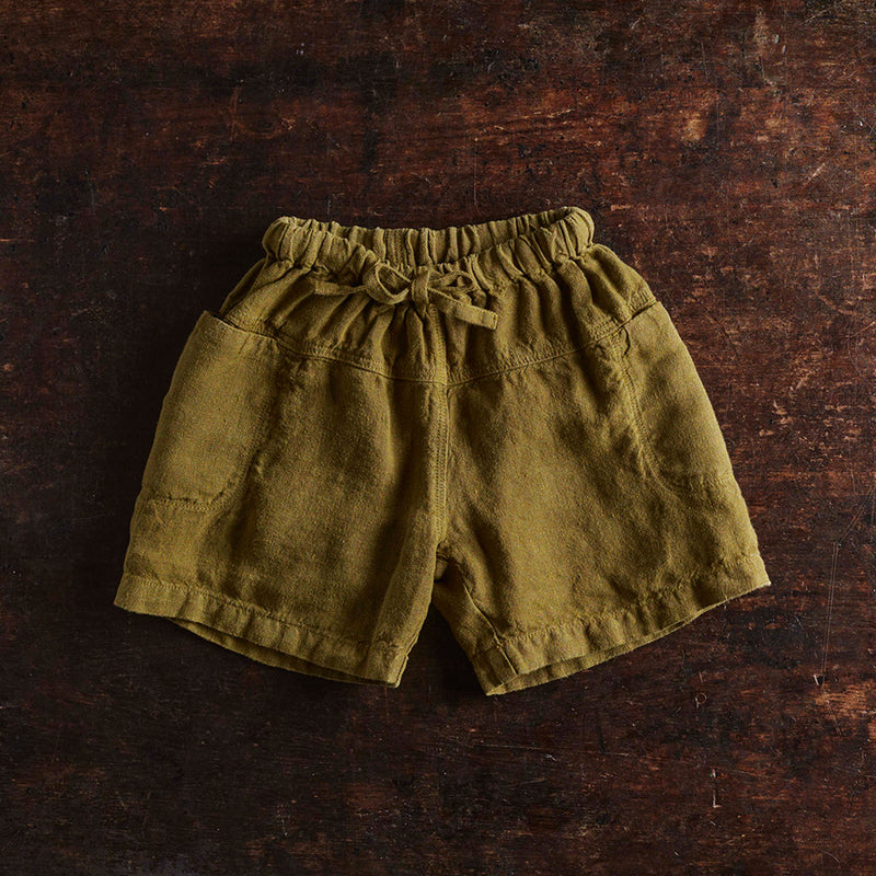 Rowan Shorts - Linen - Olive