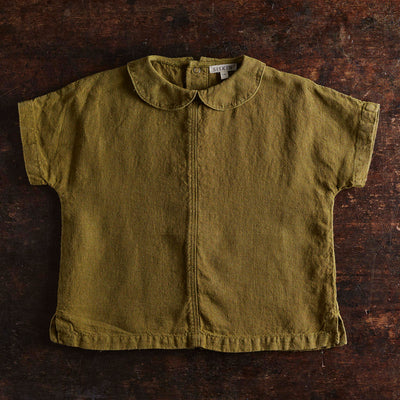 Willow Blouse - Linen - Olive