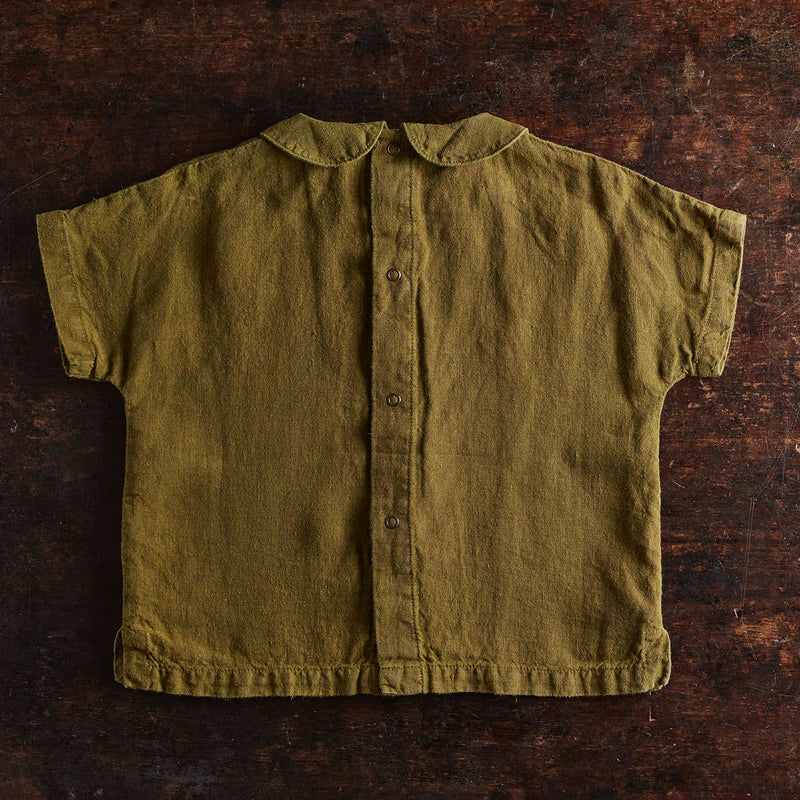 Willow Blouse - Linen - Olive