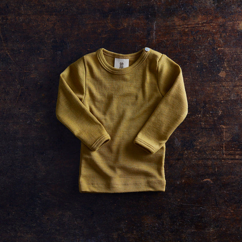 Lark Baby Top - Merino Wool & Silk - Pistachio