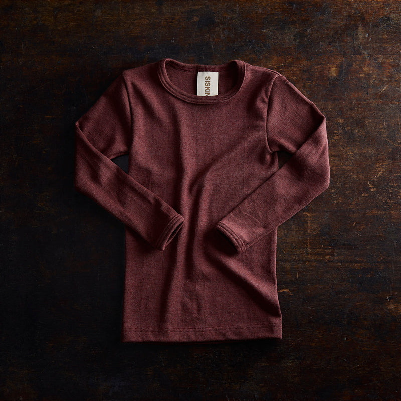 Lark Top - Merino Wool & Silk - Fig