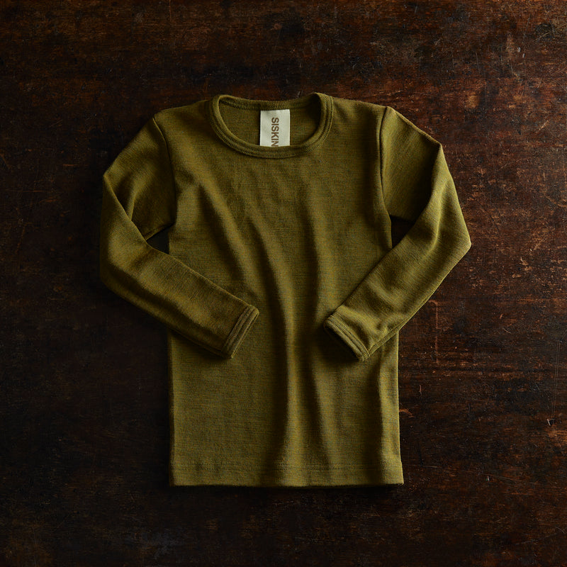 Lark Top - Merino Wool & Silk - Seaweed