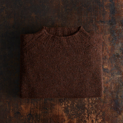 Loam Adults Sweater - Lambswool - Burnt Umber