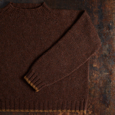 Loam Adults Sweater - Lambswool - Burnt Umber