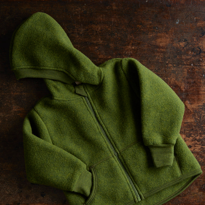 Hawk Jacket - Merino Wool Fleece - Forest