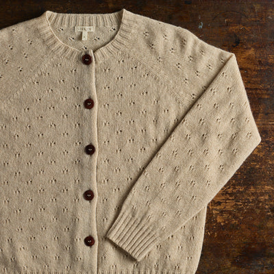 Cloud Women’s Cardigan - Superfine Lambswool - Oat