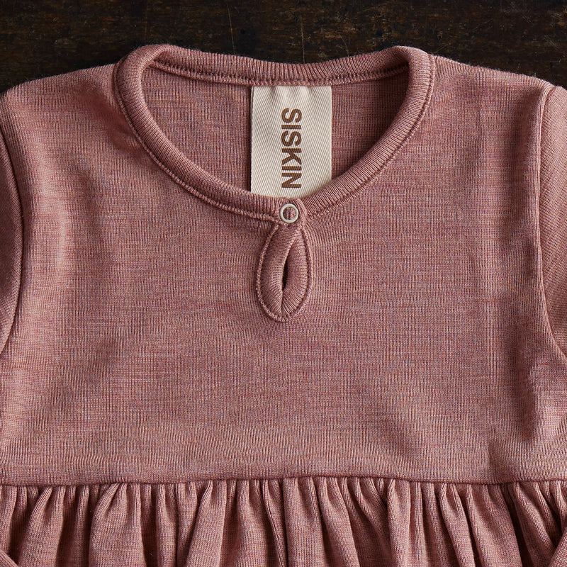 Ibis Baby & Kids Dress - Merino Wool & Silk - Orchid