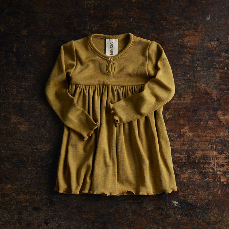 Ibis Baby & Kids Dress - Merino Wool & Silk - Pistachio