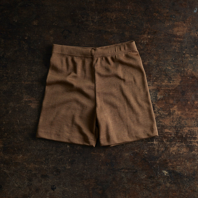 Rhea Shorts - Merino Wool & Silk - Almond