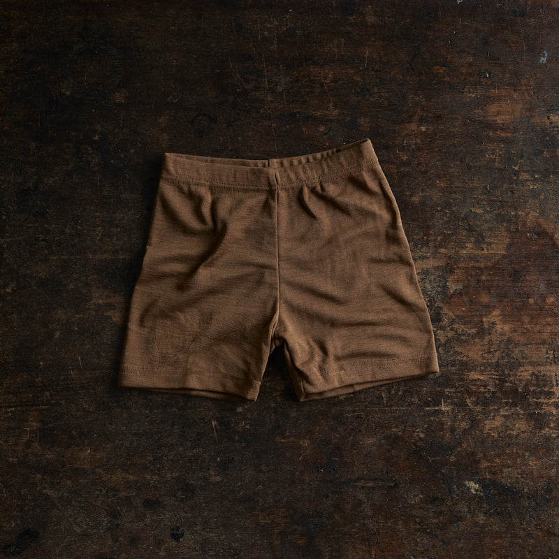 Rhea Shorts - Merino Wool & Silk - Almond