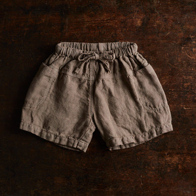 Rowan Shorts - Linen - Timber