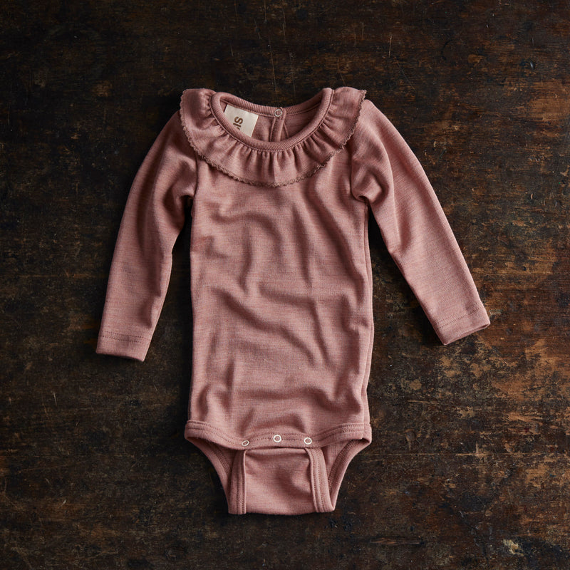 Wren Baby Body - Merino Wool & Silk - Orchid