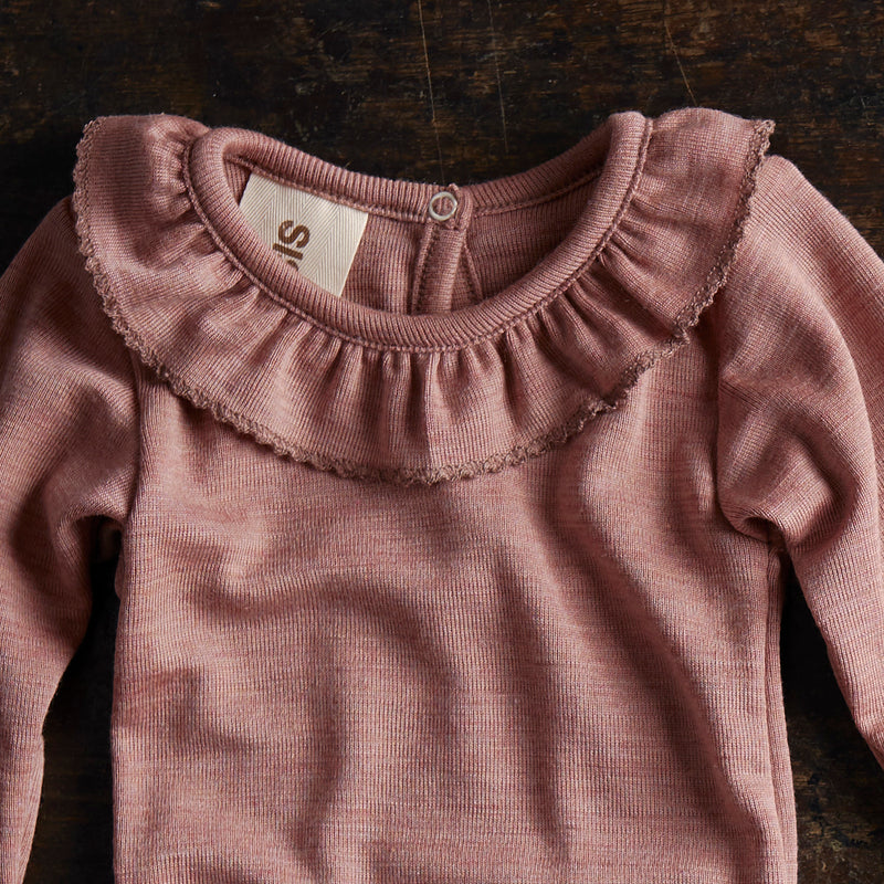 Wren Baby Body - Merino Wool & Silk - Orchid