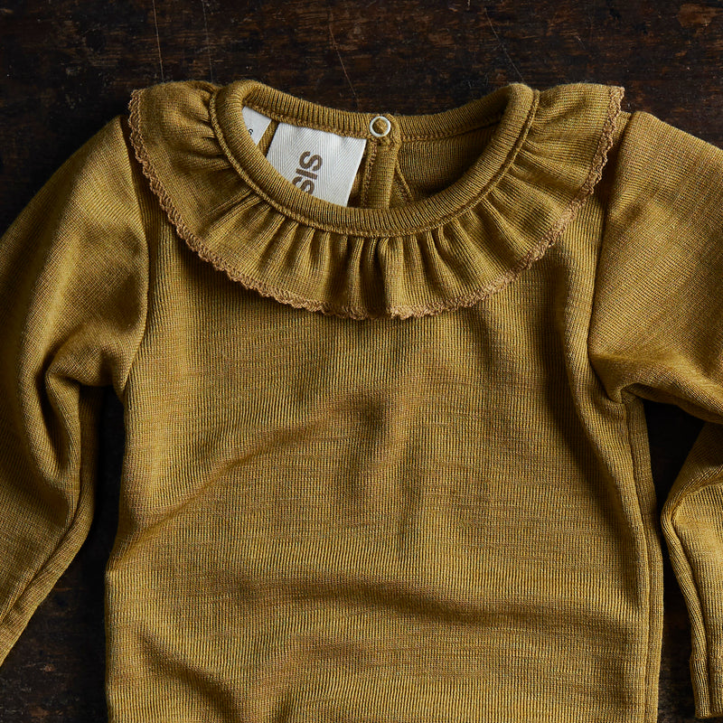 Wren Baby Body - Merino Wool & Silk - Pistachio