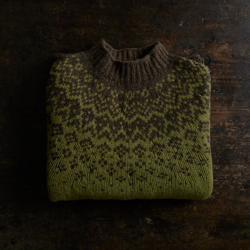 Womens Fauna Sweater - Lambswool - Juniper