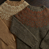 Womens Isle Sweater - Donegal Wool - Sand
