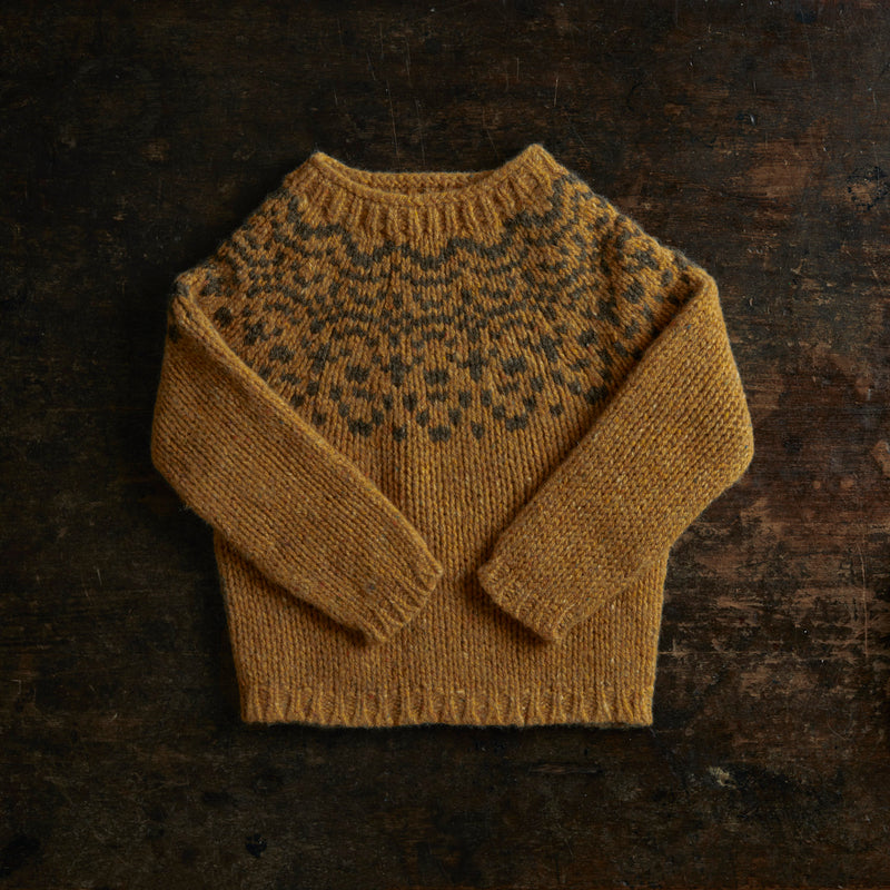 Isle Sweater - Donegal Wool - Ochre