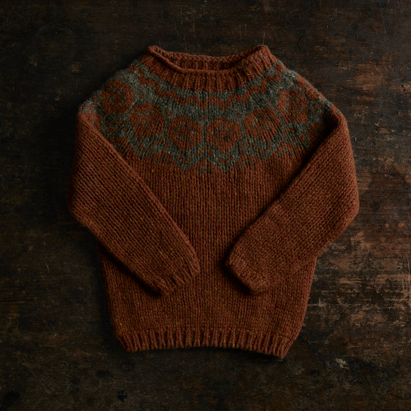 Norse Sweater - Donegal Wool - Cinnamon