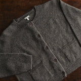 Womens Terra Cardigan - Donegal Wool - Granite