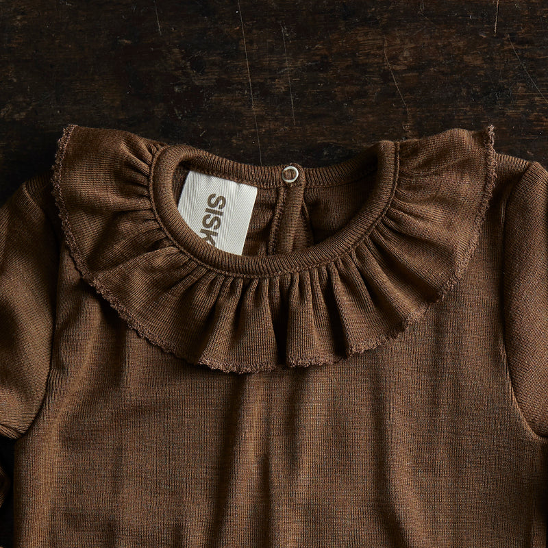 Wren Top - Merino Wool & Silk - Almond