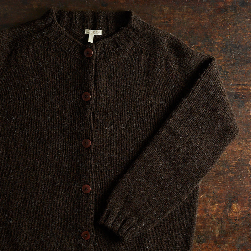 Coast Women's Cardigan - British Heritage Wool - Peat