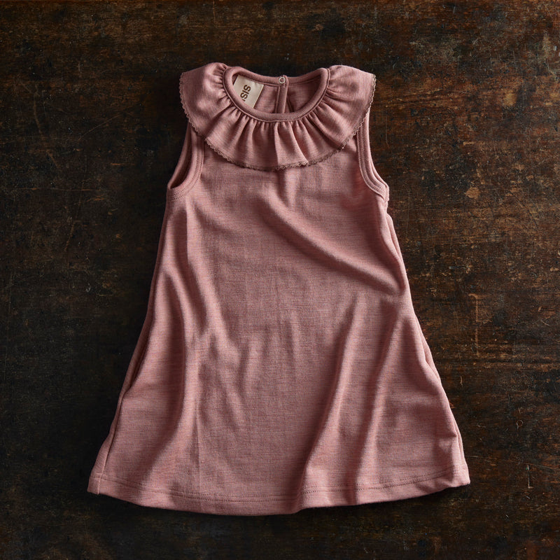 Wren Dress - Merino Wool & Silk - Orchid