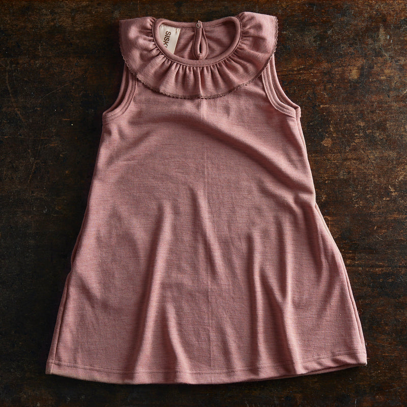 Wren Dress - Merino Wool & Silk - Orchid