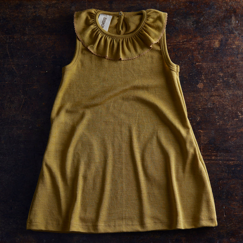 Wren Dress - Merino Wool & Silk - Pistachio