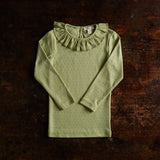 Wren Top - Cotton Pointelle - Celadon